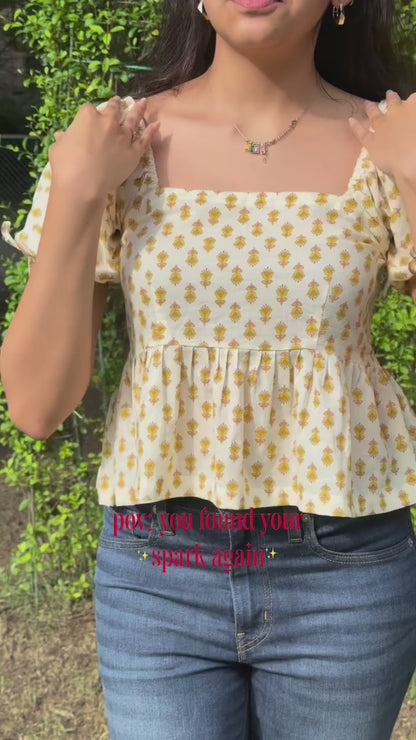 SIMRAN PUFF SLEEVES TOP